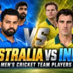 Australia Men vs India Cricket Team Players and Squads