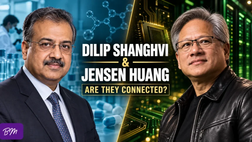 Dilip Shanghvi and Jensen Huang