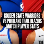 golden state warriors vs portland trail blazers match player stats